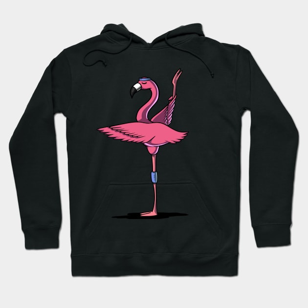 Flamingo Bird Yoga Workout Lover Hoodie by underheaven